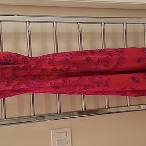 Stunning Vintage Cache 100% Silk Beaded gown